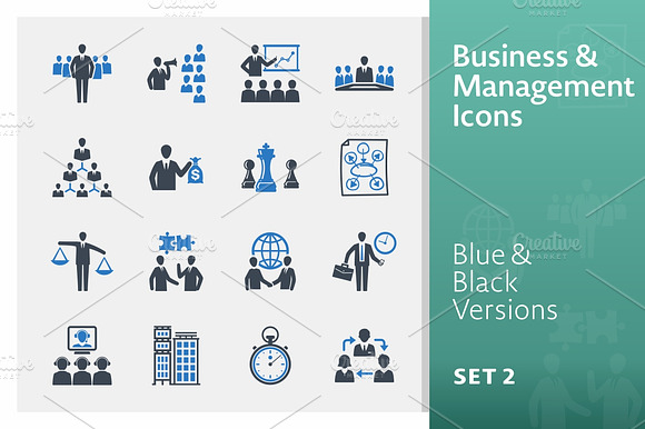 Business Management Icons Set 2