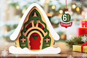 Cute Houses Bundle | 3D Layered SVG, a Decorative Illustration by pixaroma (Thumbnail 2 of 8)