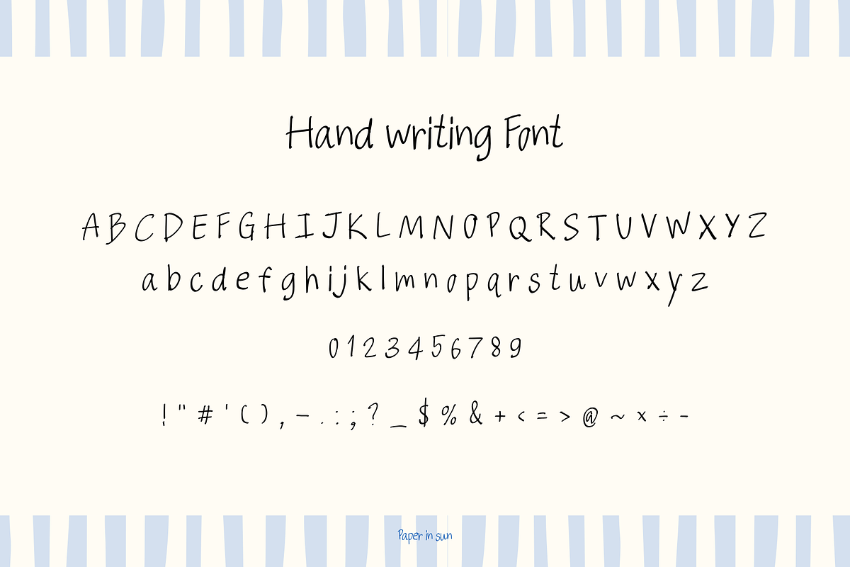 Happy Birthday Font, a Handwritten Font by paperinsun (Photo 4 of 6)