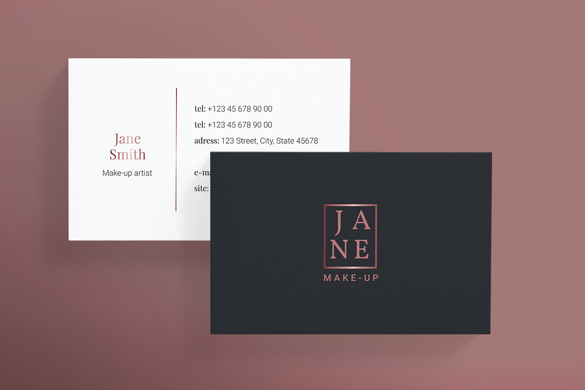 Makeup Artist Business Card, a Business Card Template by TemplatesNow! (Photo 2 of 3)