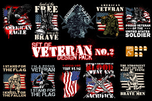 Set of Veteran design pack no 2