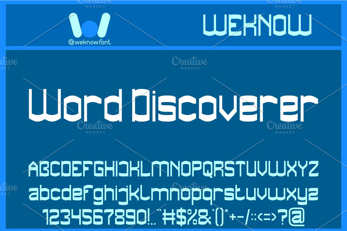 Word Discoverer font, a Sans Serif Font by weknow (Photo 1 of 8)