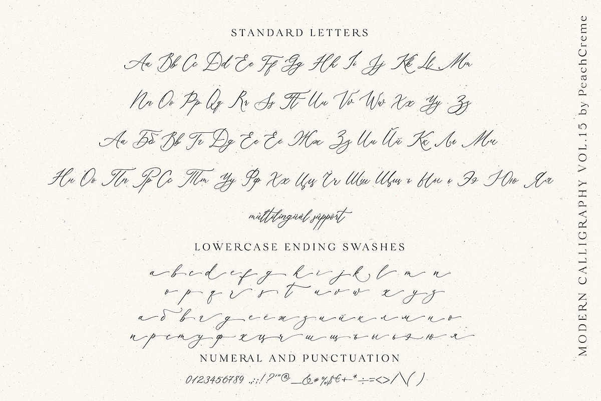 Agonia Lyubvi // Modern Calligraphy, a Handwritten Font by PeachCreme (Photo 14 of 15)