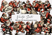 vinatge Santa clipart, an Illustration by Designworld (Thumbnail 1 of 5)