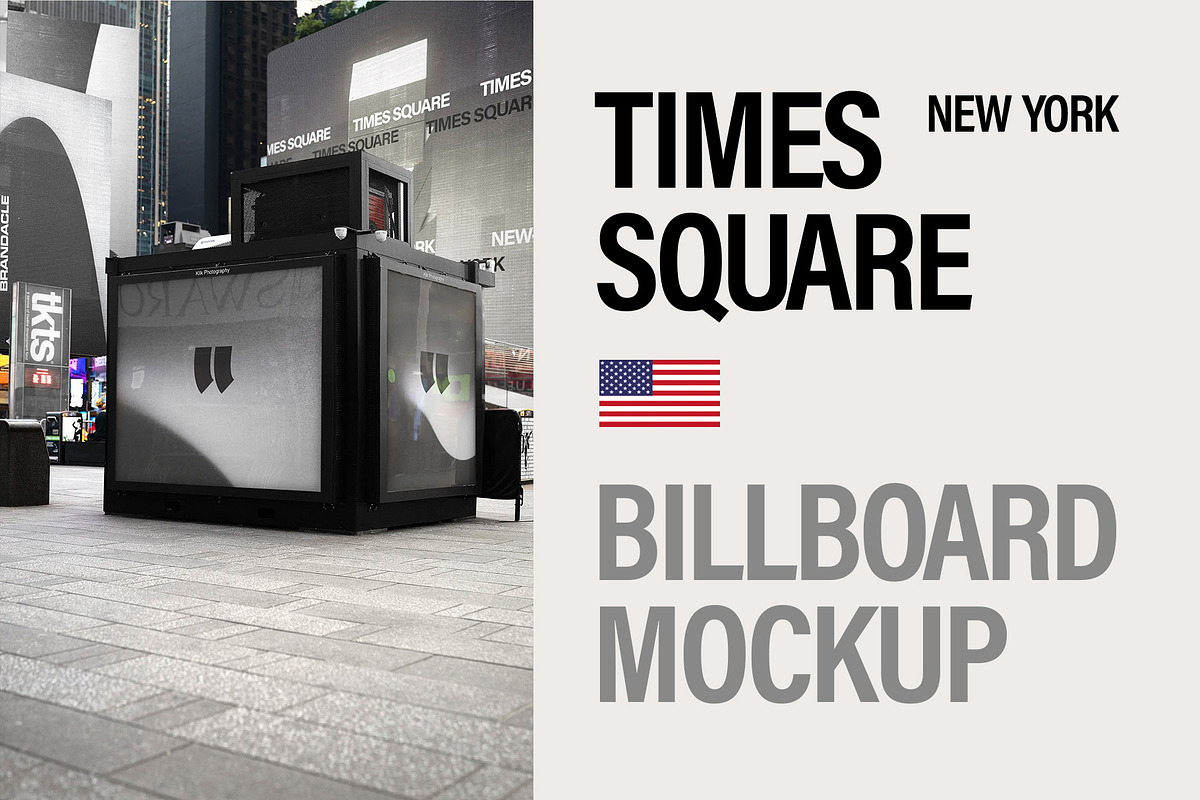 Billboard mockup on Times Square, NY, an Advertising Mockup by Brandacle Mockups (Photo 7 of 7)