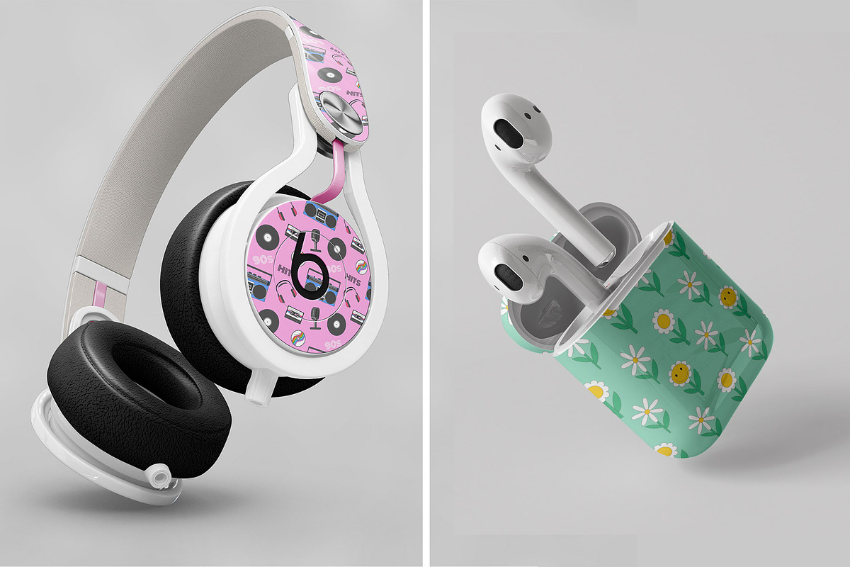 The 90s. Cliparts, cards, patterns, an Object Illustration by Valeria Soloveva (Photo 15 of 23)