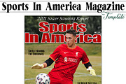 Sports In America Mag Cover Template, a Magazine Template by Brenda Avila Designs (Thumbnail 3 of 3)