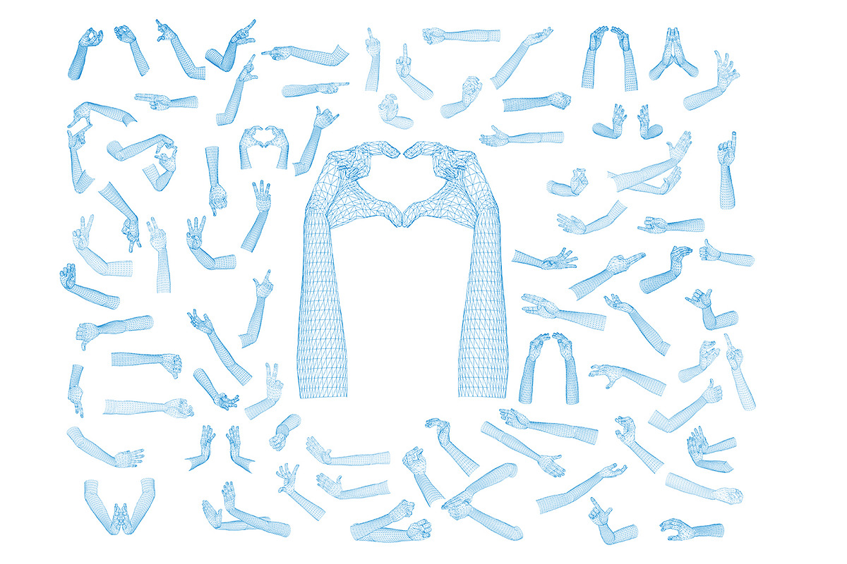 70+ Vector Hand Gesture Bundle, an Object Illustration by Kseniya-Omega (Photo 2 of 6)