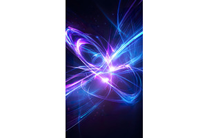 Abstract swirling light trails, an Illustration by Lermont51