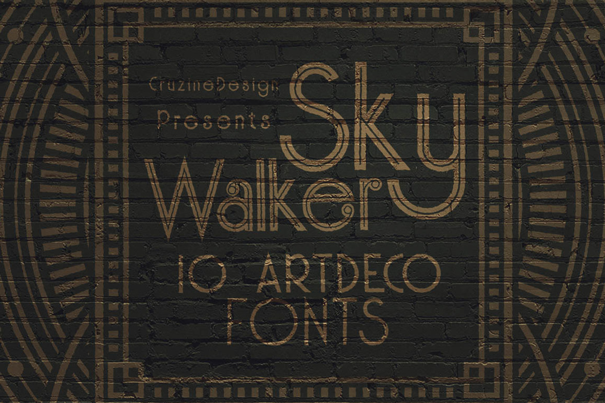 Skywalker - ArtDeco Typeface preview 5