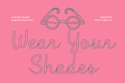 CS Glinka Dashed, a Script Font by Craft Supply Co. (Thumbnail 3 of 8)