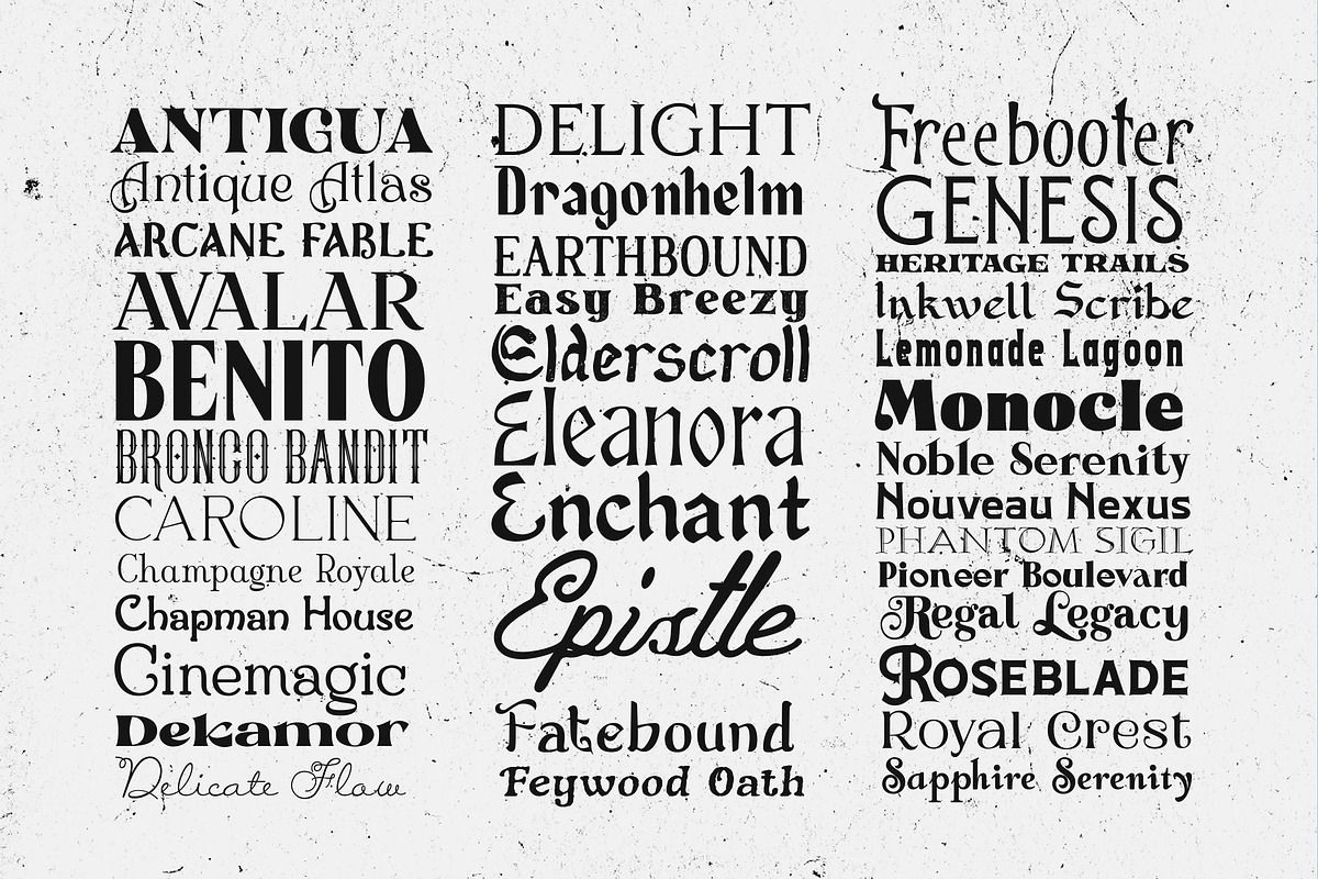 Whiskey Label Font Bundle 160 Fonts, a Font by HipFonts (Photo 2 of 13)