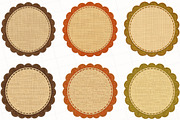 Vintage Applique Label Frames Bundle, a Seasonal Illustration by OK Design (Thumbnail 3 of 6)