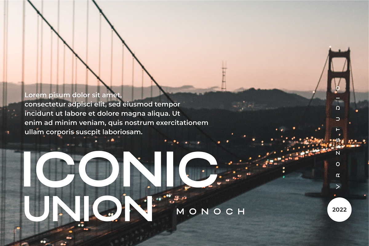 QOBAR - font for logos, a Sans Serif Font by Vroz Studio (Photo 5 of 7)