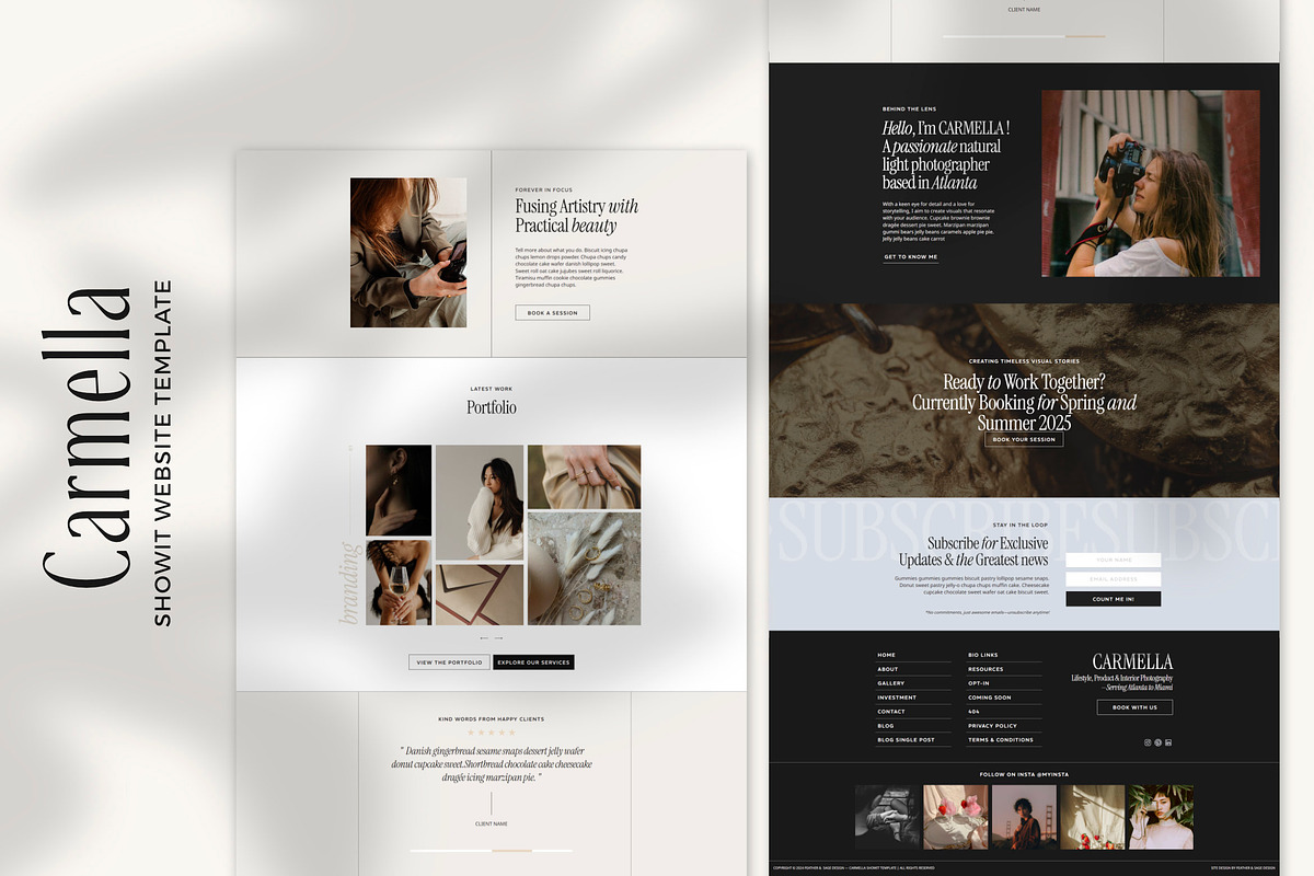 Showit Web Template | Carmella, an App Template by Feather & Sage Design (Photo 3 of 4)