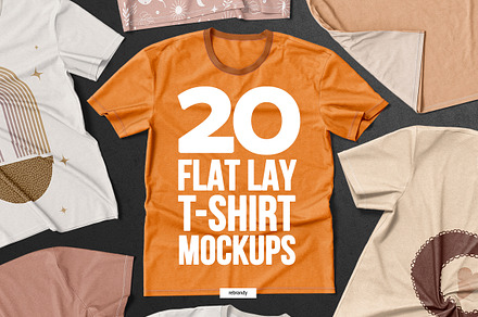 Flat Lay T-Shirt Mockups, a Shirt Mockup by rebrandy