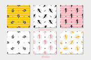 Thunderbolt Seamless Patterns, a Pattern Graphic by AllNikArt (Thumbnail 3 of 6)