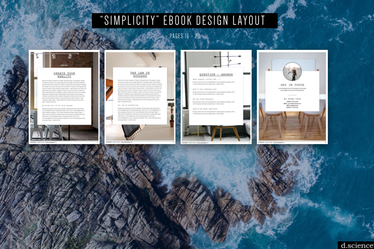 4X Ebook Bundle Templates  | 67% Off, a Magazine Template by Template Monkey @dscience (Photo 30 of 43)