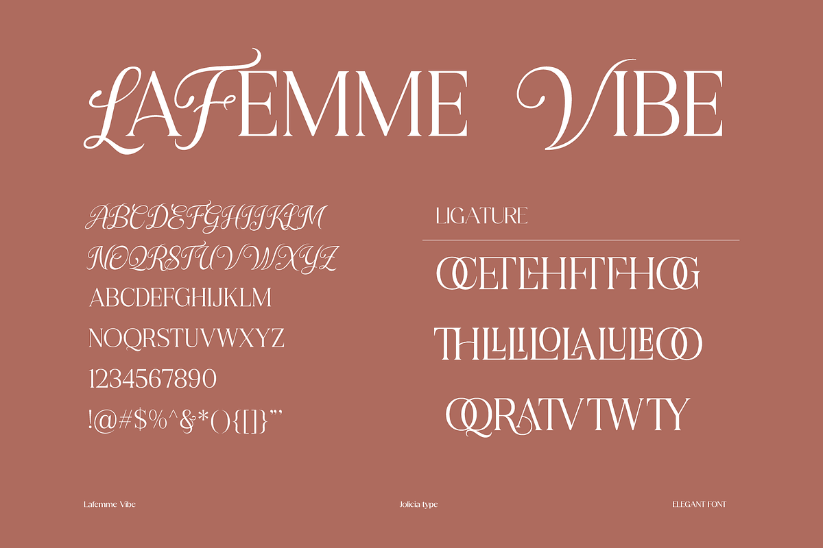 LaFemme Vibe | Serif Font, a Font by Jolicia Type (Photo 8 of 11)