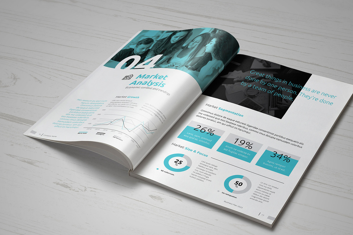 Canva Business Plan, a Marketing Template by Sabin (Photo 7 of 7)