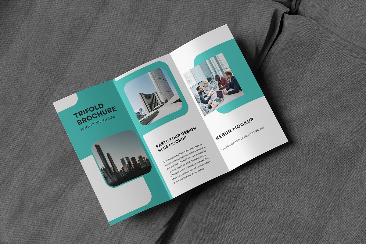 TRIFOLD BROCHURE, a Brochure Template by kebunmockup (Photo 2 of 5)