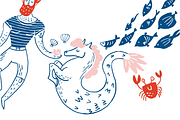 Underwater Love Vector Clipart, a Decorative Illustration by Lilla Bölecz (Thumbnail 3 of 5)