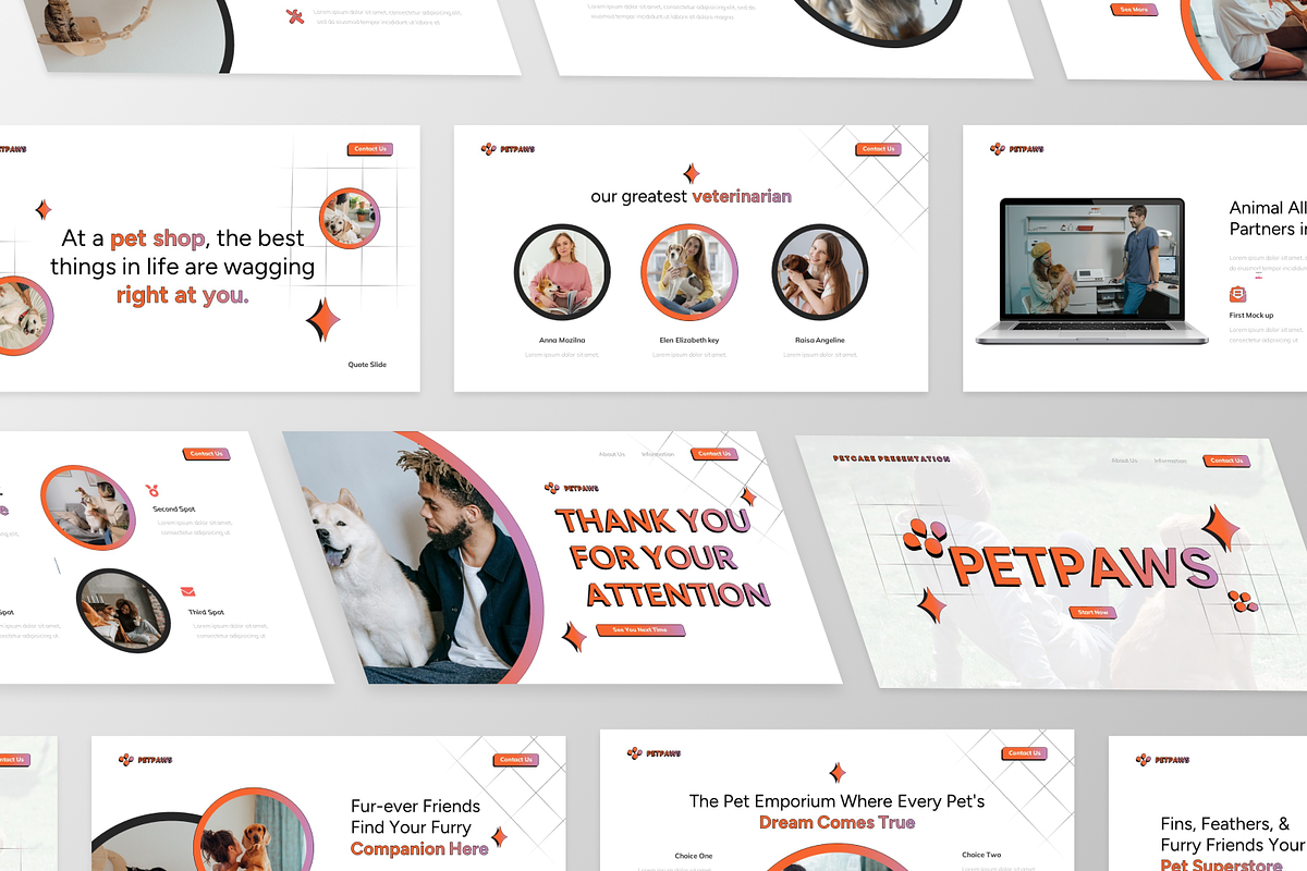 Petpaws - Petcare PowerPoint, a Presentation Template by GraphauseProject (Photo 5 of 6)