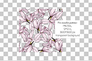Magnolia Floral Design Pack, a Texture Illustration by JuDesign (Thumbnail 11 of 16)