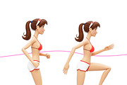 Jenny Swimsuit Character Promo Kit, a Person Illustration by Oleg Ribar (Thumbnail 8 of 27)