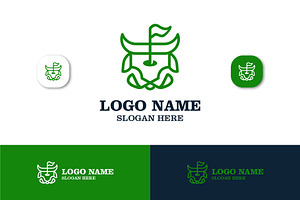 BULL GOLF LOGO, a Branding & Logo Template by krhstd