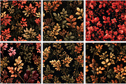 Dark Aesthetic Leaves Seamless, a Pattern Graphic by Black Bird Studio (Thumbnail 3 of 6)
