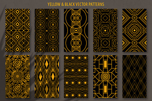 20 Art Deco Seamless Vector Patterns