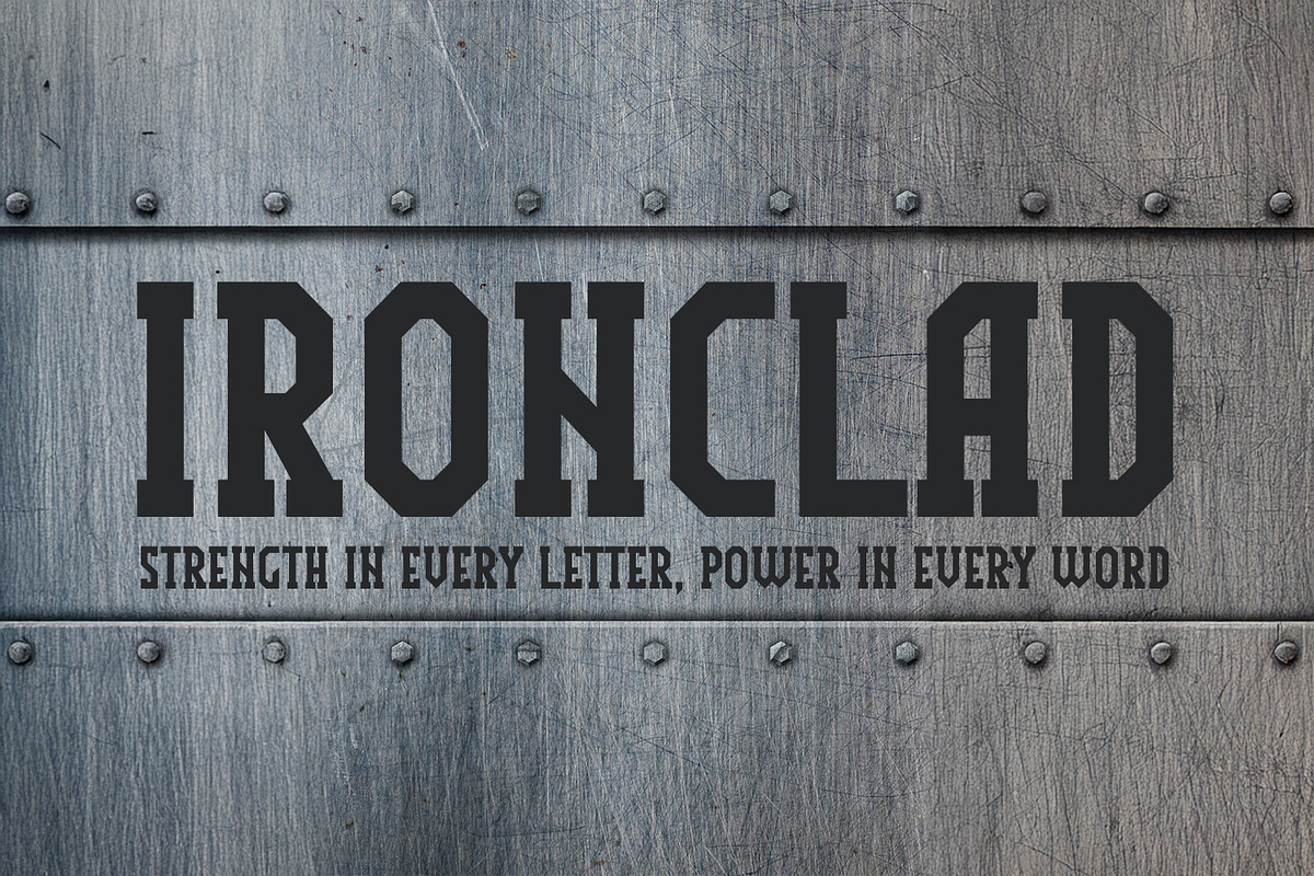 Ironclad Font, a Script Font by OWPictures (Photo 1 of 8)