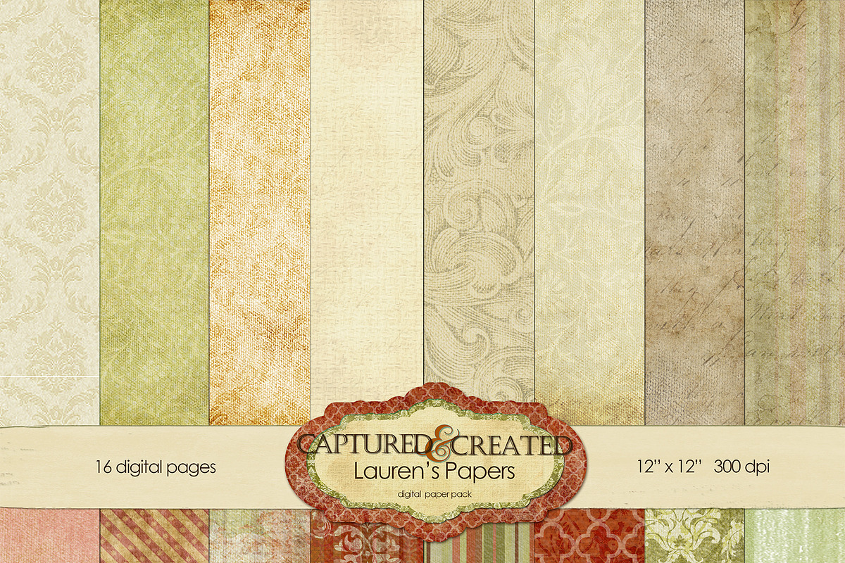 Lauren's Digital Paper Pack