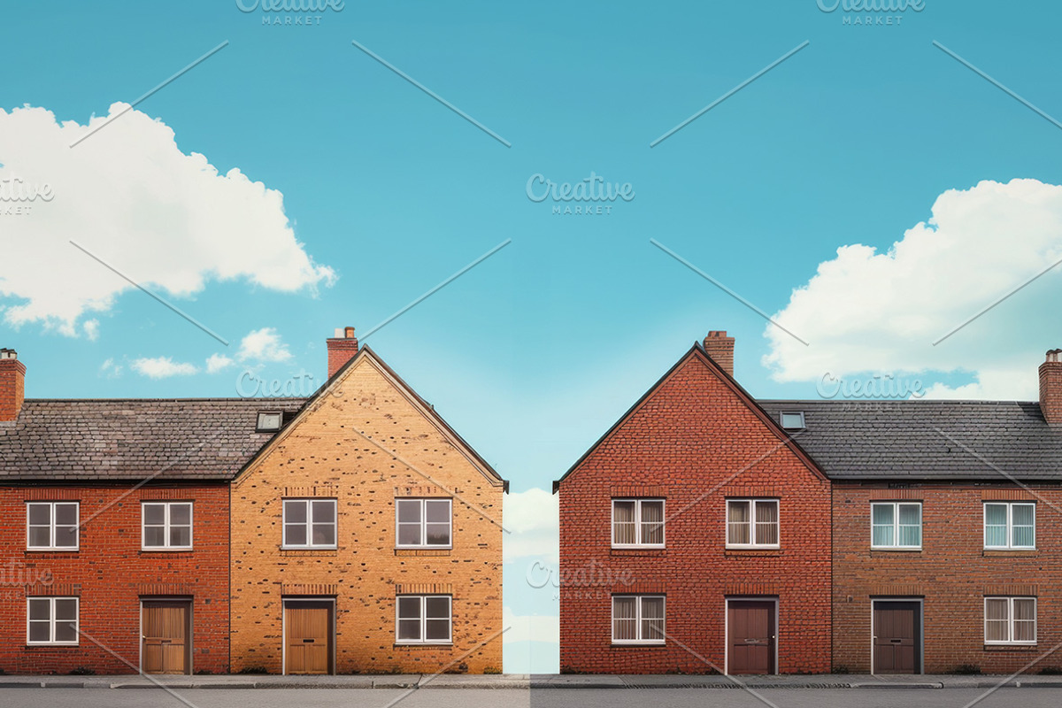 47 Brick houses, an Architecture Photo by Handmadefont (Photo 8 of 12)