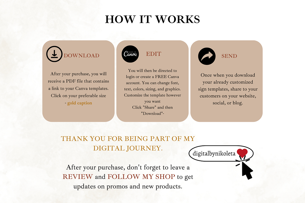 Let's get social Canva Template, a Templates & Theme by Digital By Nikoleta (Photo 8 of 9)