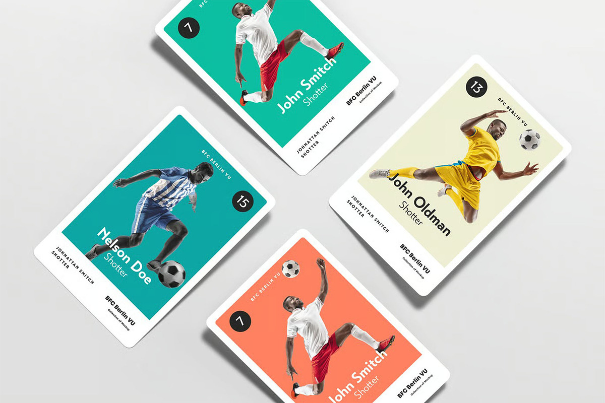 Trading Cards Mock-up, an Advertising Mockup by zippypixelstudio (Photo 12 of 14)
