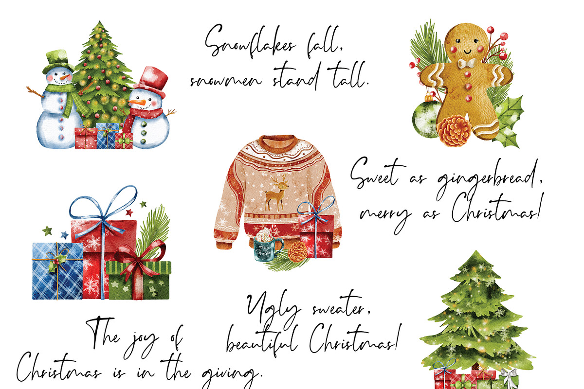 Merry little Christmas illustration, a Seasonal Illustration by Yelloo Fish (Photo 8 of 19)