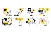 Buy Now, a Person Illustration by PureSolution (Thumbnail 2 of 6)