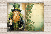 St. Patrick's Day Junk Journal Pages, a Seasonal Illustration by GlamArtZhanna (Thumbnail 4 of 10)