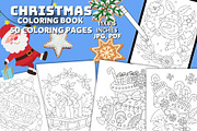 Christmas Coloring Book, a Seasonal Illustration by Line Store (Thumbnail 1 of 4)