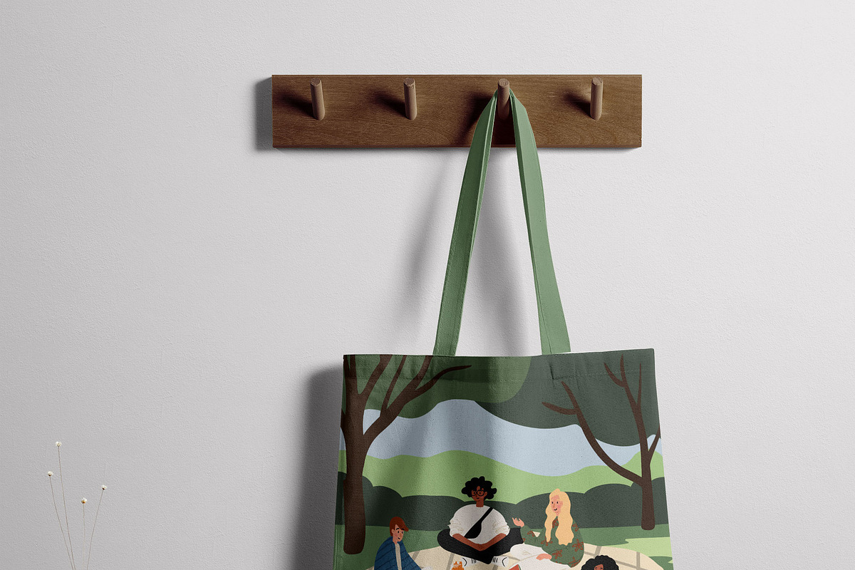 Summer Farmer Market Park poster set, a Person Illustration by LyubovZaytseva (Photo 7 of 9)