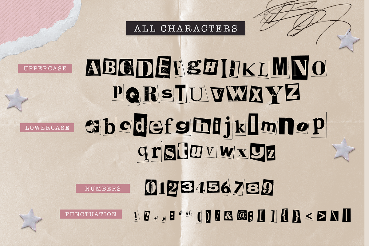 Magazine Cut Out – Display Font, a Serif Font by Studio C (Photo 3 of 5)