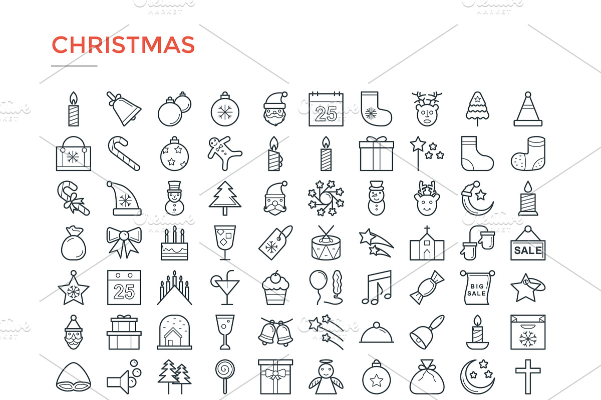 4800 Line Icons Pack, an Outline Icon by Vectors Market (Photo 3 of 20)
