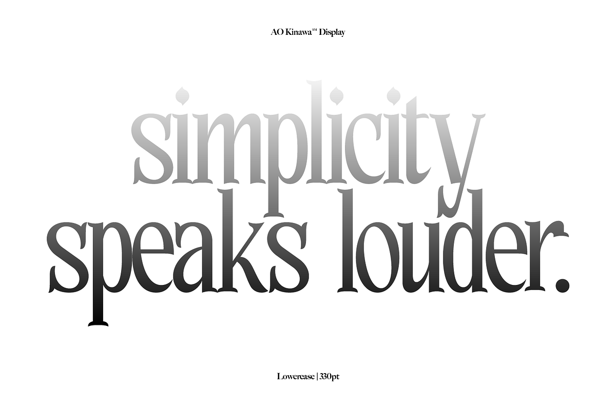AO Kinawa - Elegant Display Serif, a Serif Font by OwunStudio (Photo 12 of 18)
