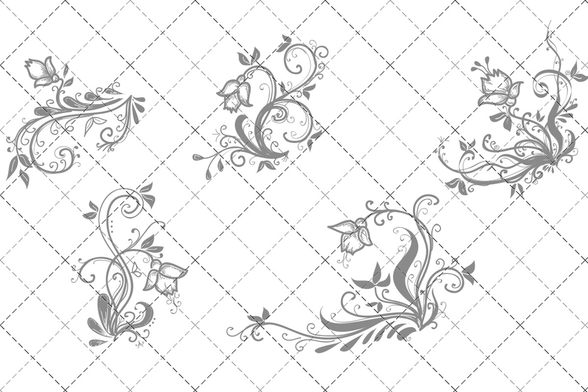 Swirls and Curls Hand Drawn Vectors preview 2