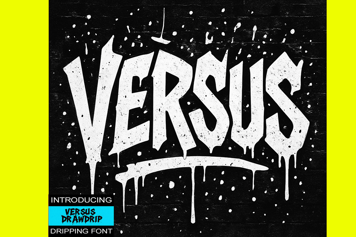 Dripping Graffiti Font, a Script Font by Art StoreID (Photo 11 of 12)