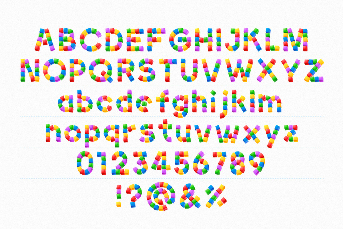 Alphabet of Children's Blocks preview 2