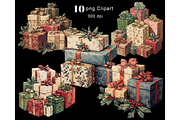 Christmas Present Clipart PNG, an Illustration by Memories By Lea (Thumbnail 3 of 9)