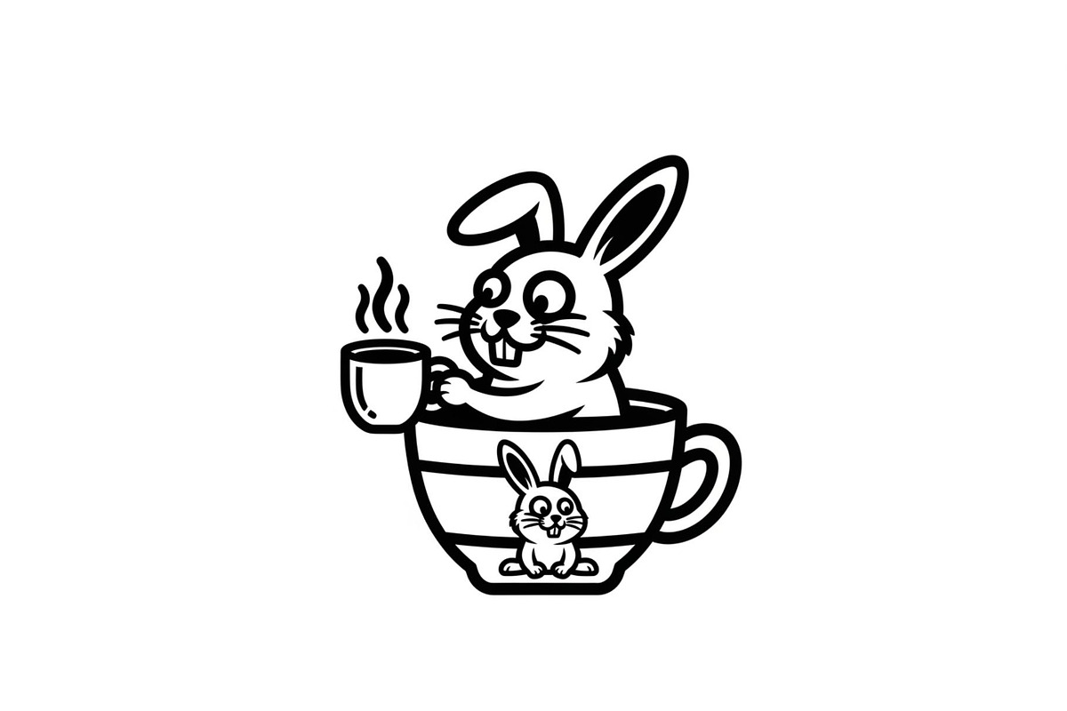 Cute Bunny Coffee Cup Vector Bundle, an Illustration by Designs_River (Photo 24 of 49)